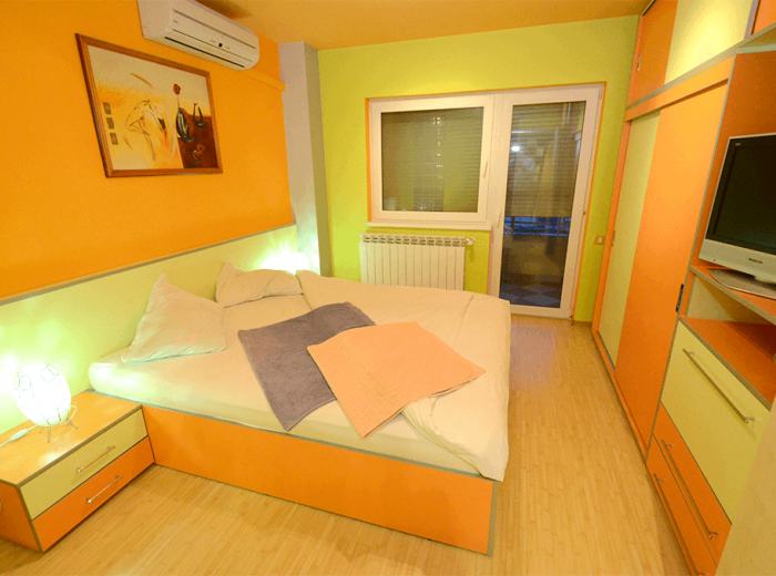 Vacation apartment 2 rentals in Timisoara with air conditioner, second bedroom (D2)
