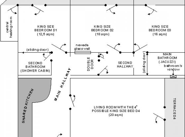 Apartamentos de lujo con 3 habitaciones dobles a corto plazo Timisoara